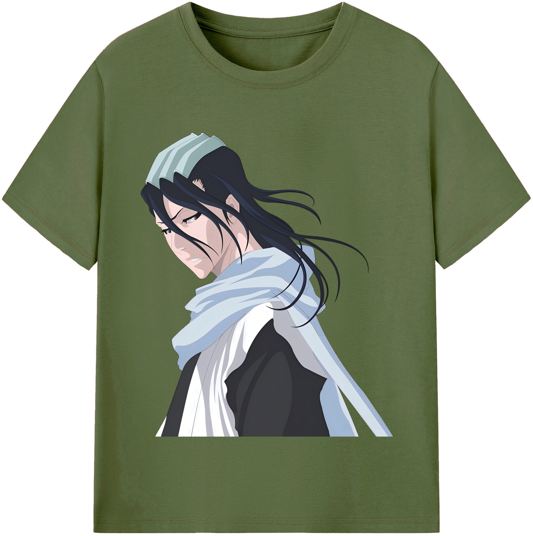 （画像用） ブリーチ くちき びゃくや BLEACH Kuchiki Byakuya 綿100％半袖Tシャツ（フロントプリント）